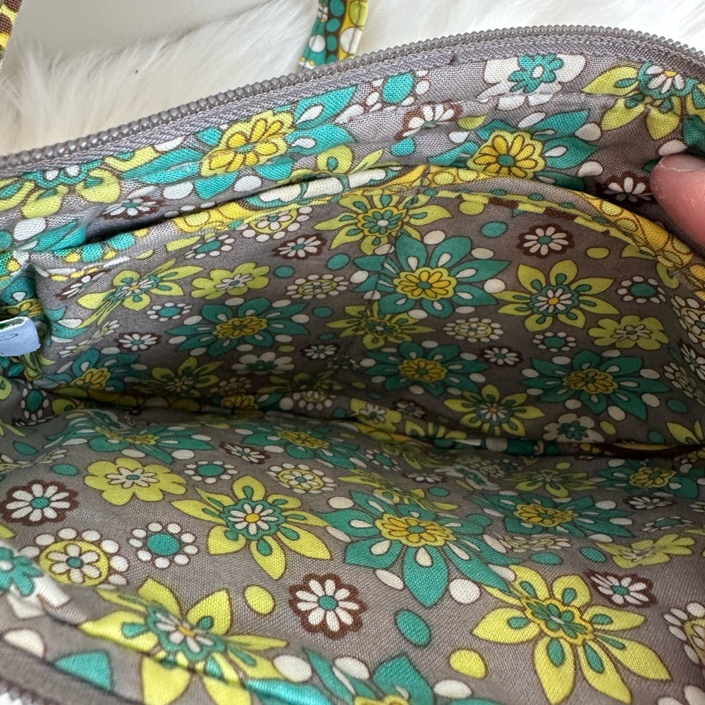 Vera Bradley Lizzy Lemon Parfait Yellow Crossbody Bag - Picture 14 of 16